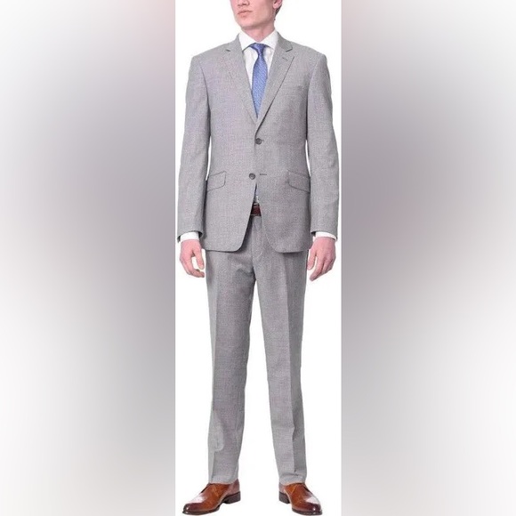 Lauren Ralph‎ Lauren Slim Fit Suit Mens Gray Wool 42S jacket blazer 32w/30l pant - Picture 1 of 16